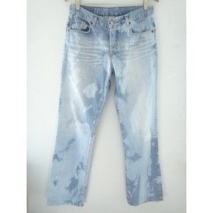 LUCKY BRAND JEANS, SIZE 10, BLEACHED